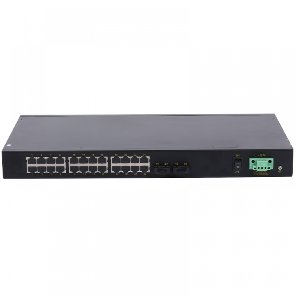 26 ports 10/100M rack-mount Layer 2 unmanaged industrial Ethernet switch