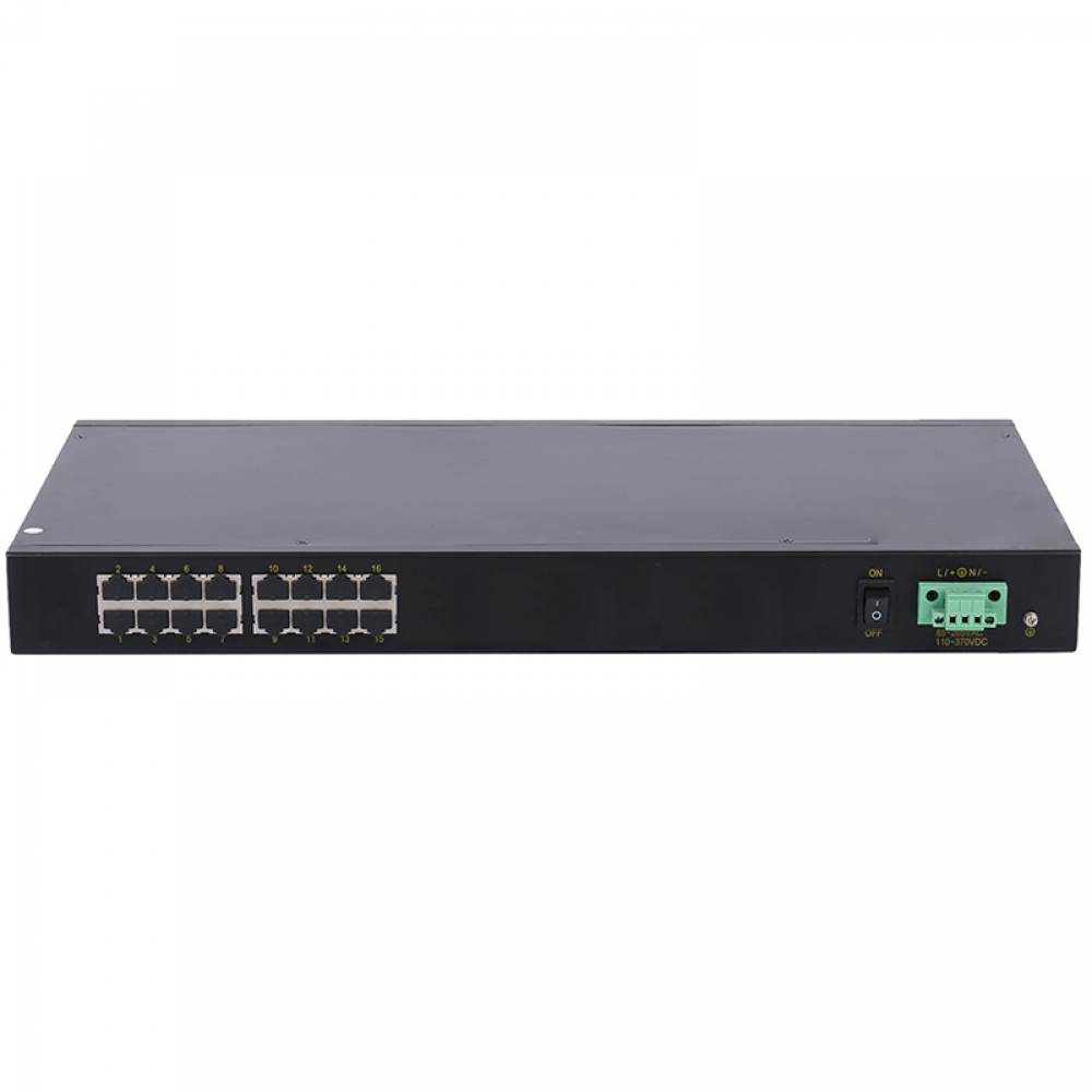 16 ports 10/100M rack-mount unmanaged industrial Ethernet switch