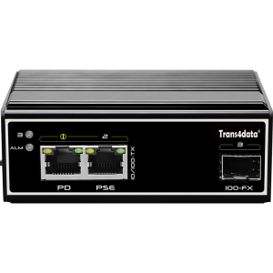 100M PD and PSE downlink Mini size industrial PoE switch