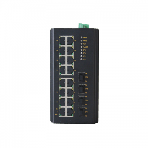 20 ports layer 3 full gigabit Din-rail industrial Ethernet switch
